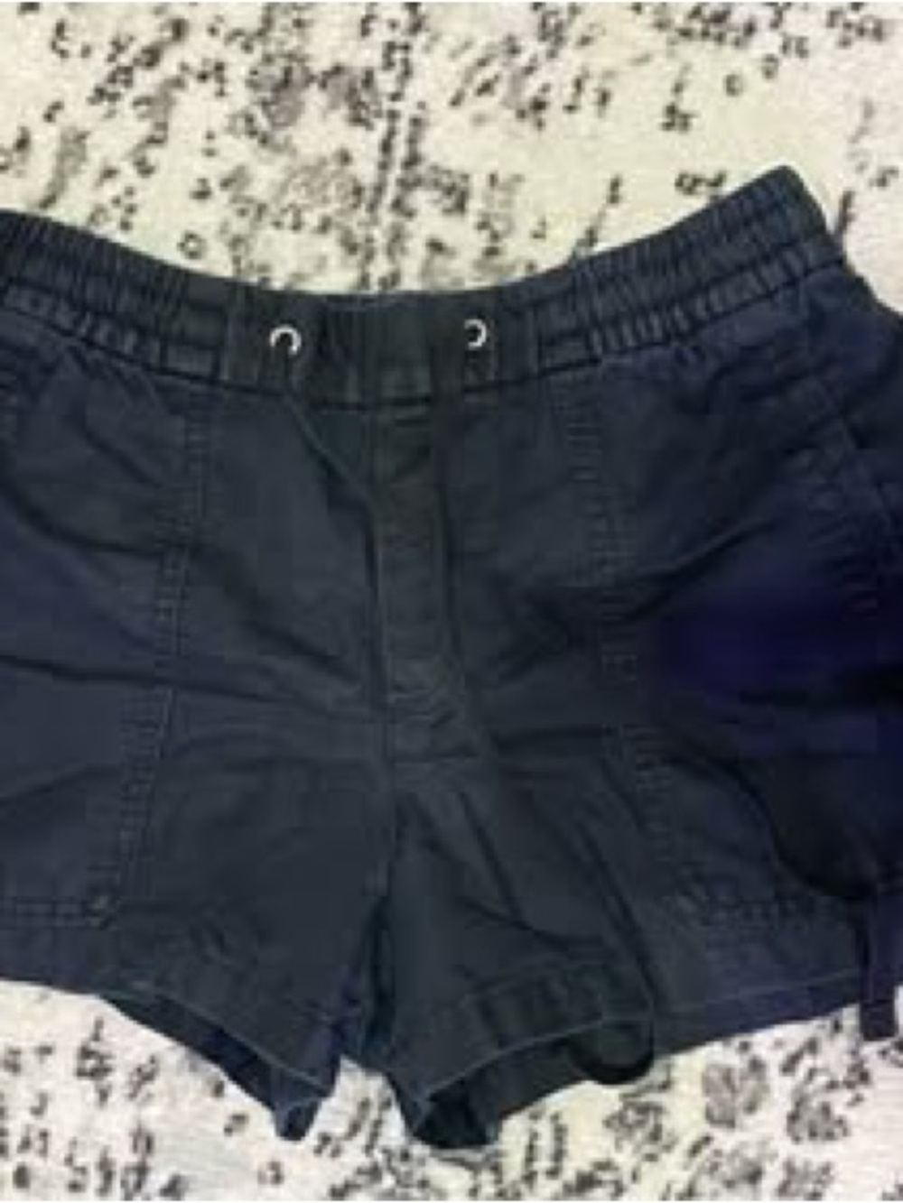 Women's black Drawstring Casual Shorts